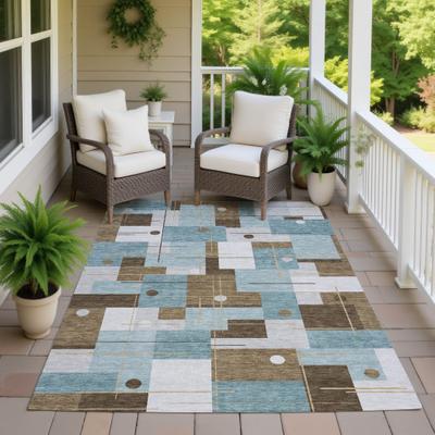 Addison Rugs Machine Washable Indoor/ Outdoor Geo Somerton Chantille Rug