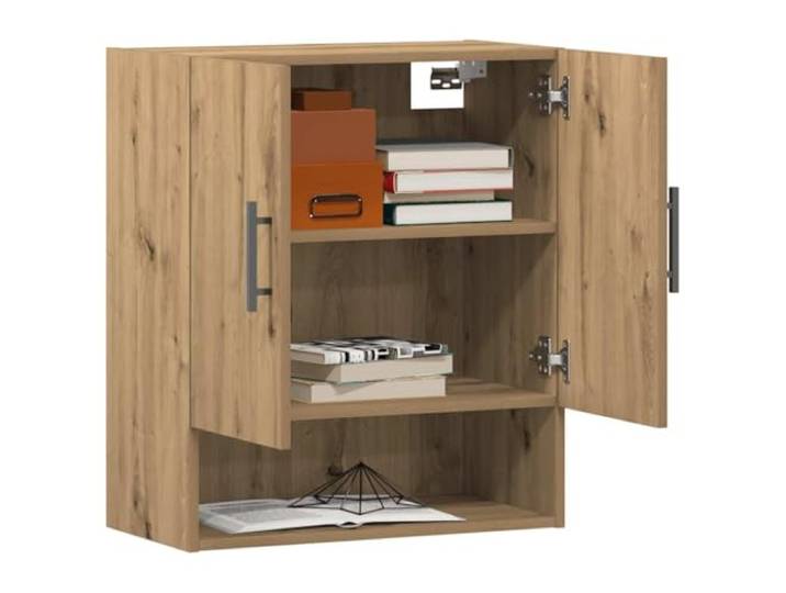 KTHLBRH Wandschrank Eiche Handwerk 60 x 31 x 70 cm Spanplatte Wandmontage, großer Raum, feuchtigkeitsbeständig, ideal für Ausstellungen