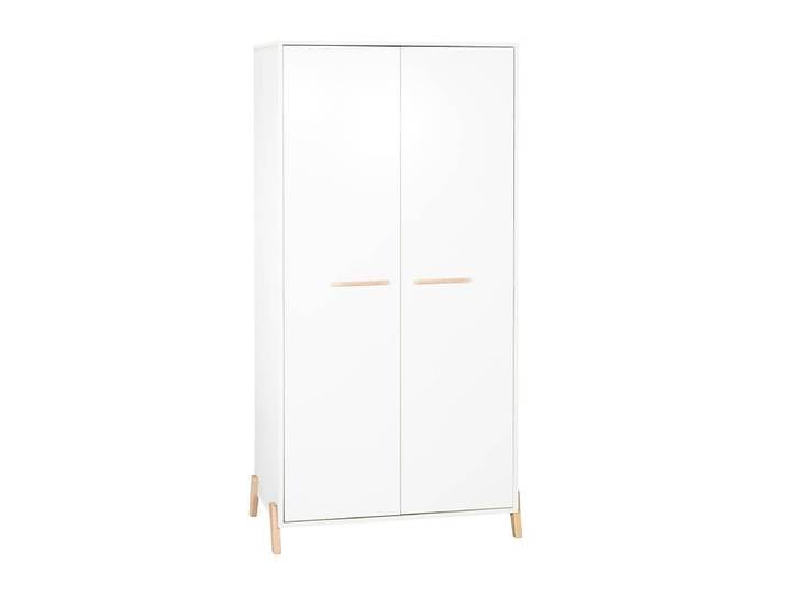 Armoire 2 portes avec pieds bois - JOY NATUREL