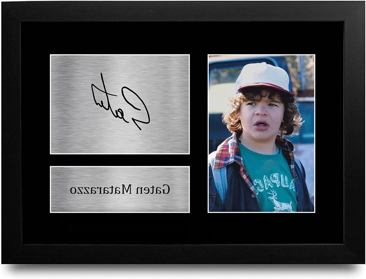 TV Serie Poster Zwart A4 Formaat met Geprinte Handtekening voor Woonkamer Decoratie