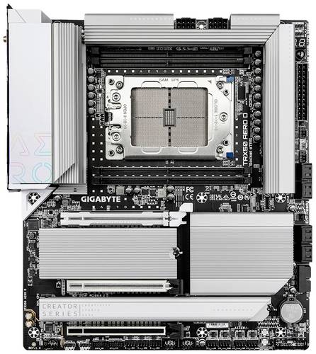 Gigabyte TRX50 AERO D - 1.0 Mainboard Sockel (PC) AMD sTR5 Formfaktor (Details) E-ATX Mainboard-Chipsatz AMD TRX50