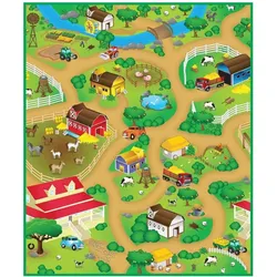 VN Toys, Spielteppich + Spielmatte, Bull - Farm Play Mat (120 cm) (41800) (120 x 120 cm)