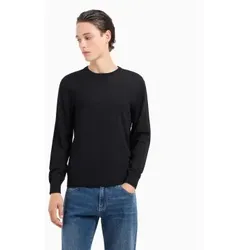 A|X Armani Exchange für Herren. 8NZM3AZM8AZ1200 Pullover schwarzes weiches Garn (XL), Lässig, Wolle