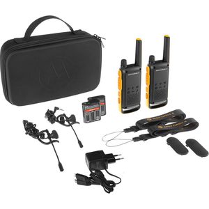 Motorola Funkgerät Talkabout T82 Extreme, PMR446, lizenzfrei, spritzwassergeschützt, 2 Stück