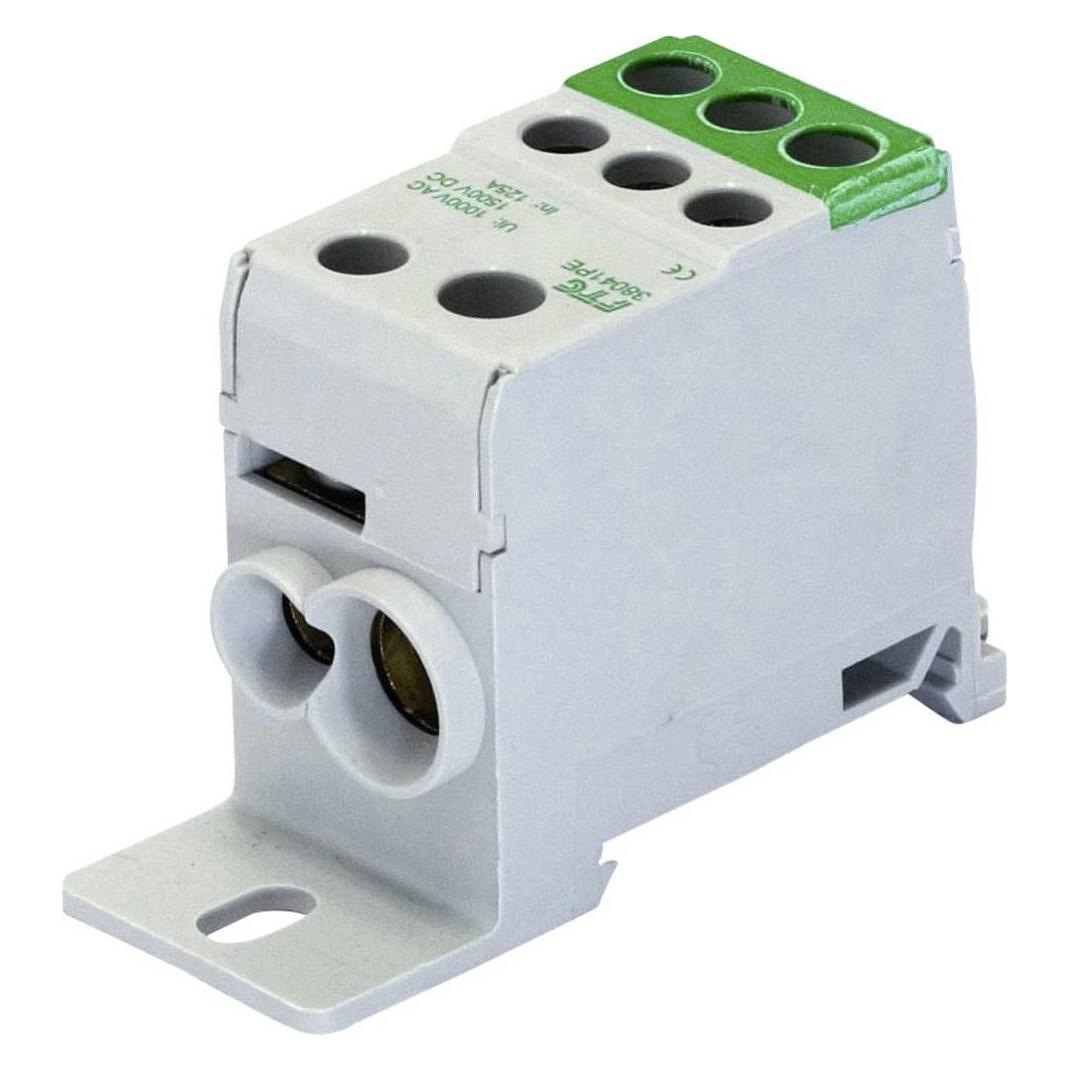 FTG Friedrich Göhringer Klemmblock Aluminium Grau-Grün (5689)