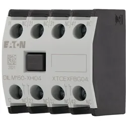 Eaton 277952 Hilfsschalterbaustein, 4 -polig, Ith= 16 A, 4 Ö, Frontbefestigung, Schraubklemmen, DILM40 - DILM170 DILM150-XHI04  - 5 Stück