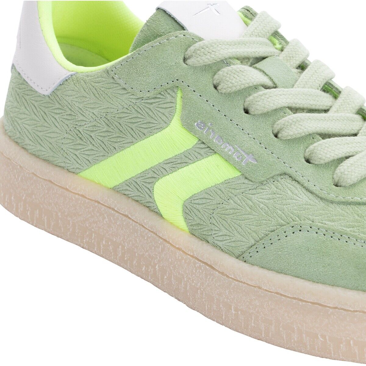 TAMARIS Baskets en cuir, semelle coloris miel