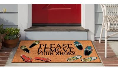 "Liora Manne Natura ""Please Remove Your Shoes"" Outdoor Mat"