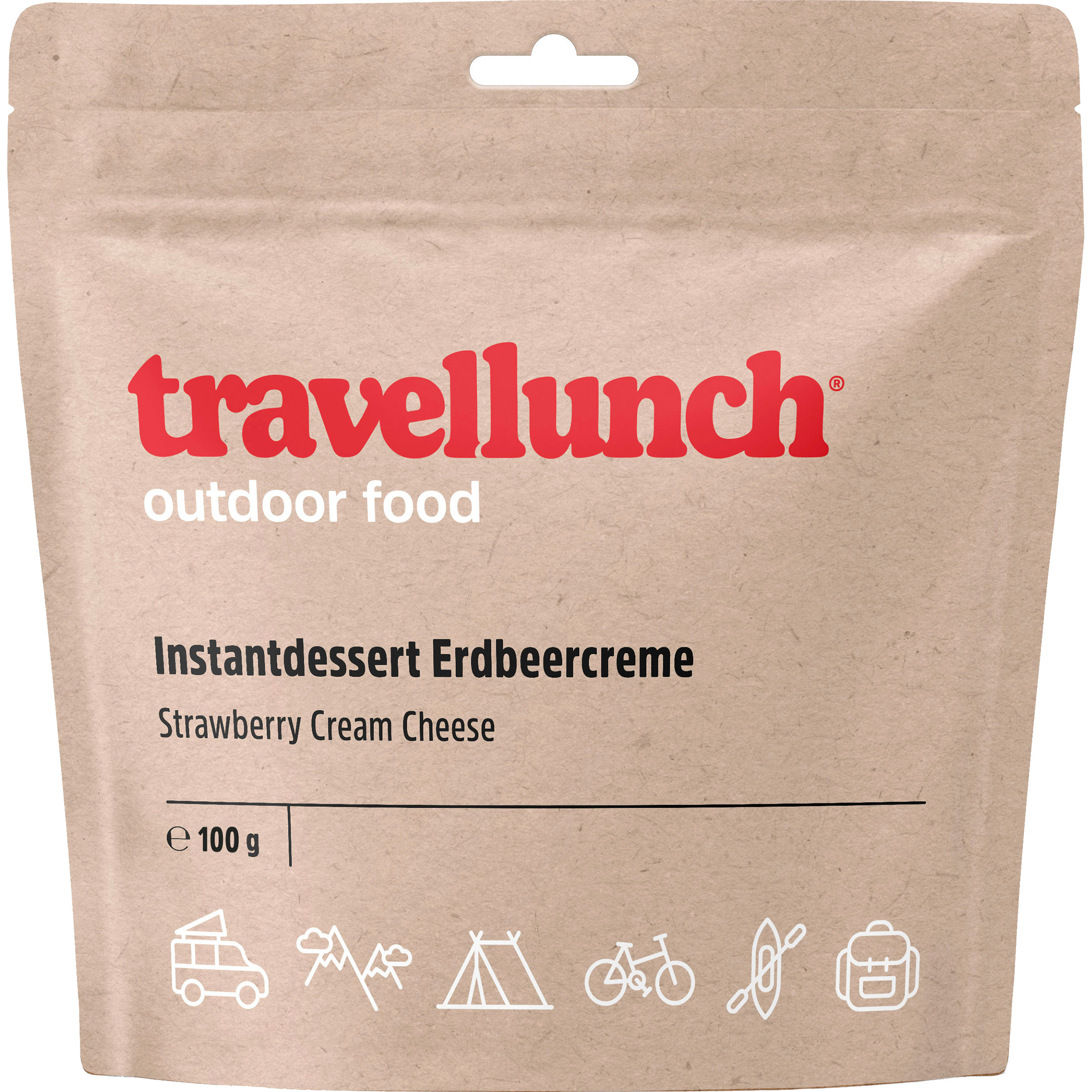 Travellunch Erdbeercreme Trekkingnahrung Größe Erdbeercreme