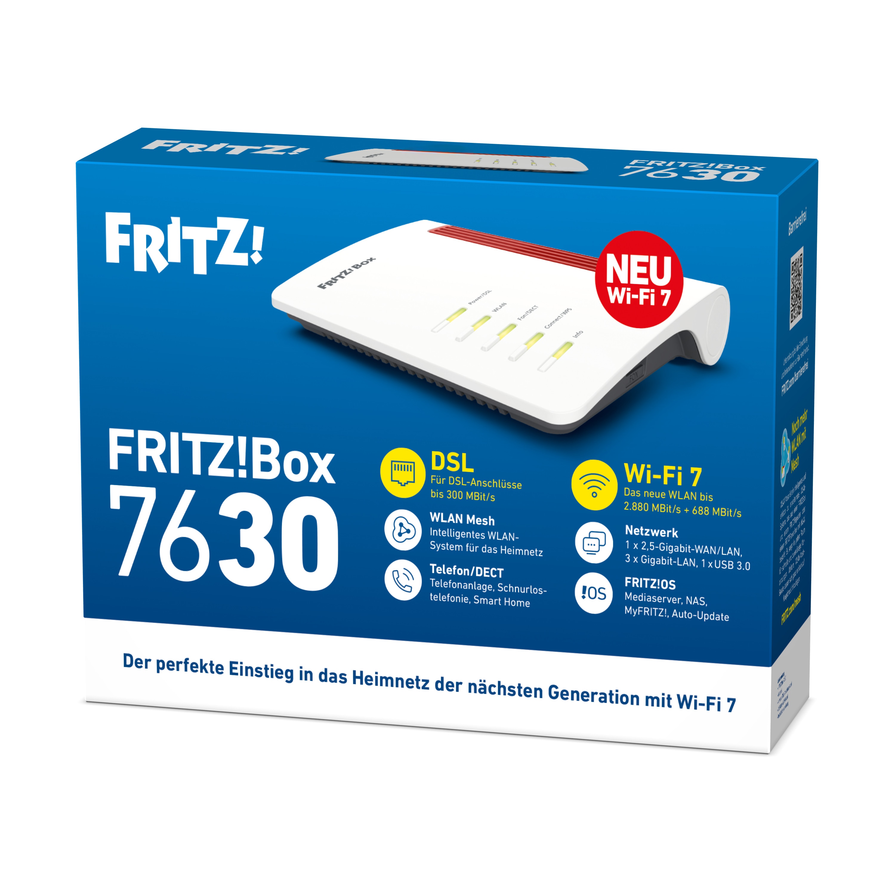 FRITZ!Box 7630 WLAN Mesh Router Wi-Fi 7 20003147