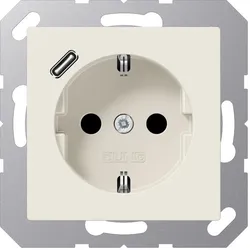JUNG, Steckdose, A1520-18C m.USB Typ C Steckdose SCHUKO