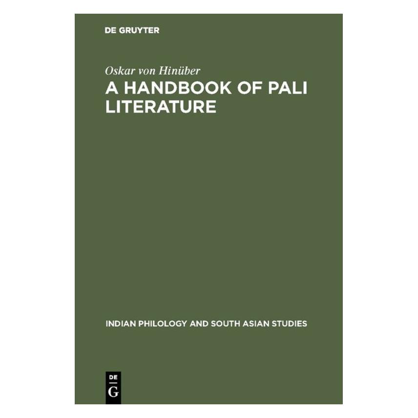 De Gruyter Hinüber:A Handbook of Pali Literature (Englisch, Hardcover, Oskar von Hinüber) (67765787)
