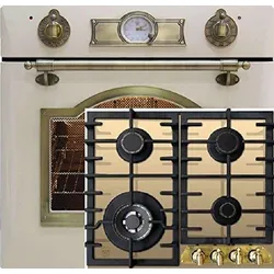 Kaiser Gas Herdset/Gasbackofen Einbaubackofen EG 6345 ElfEm + Glaskeramik Gaskochfeld KCG 6335 ElfEm 60cm