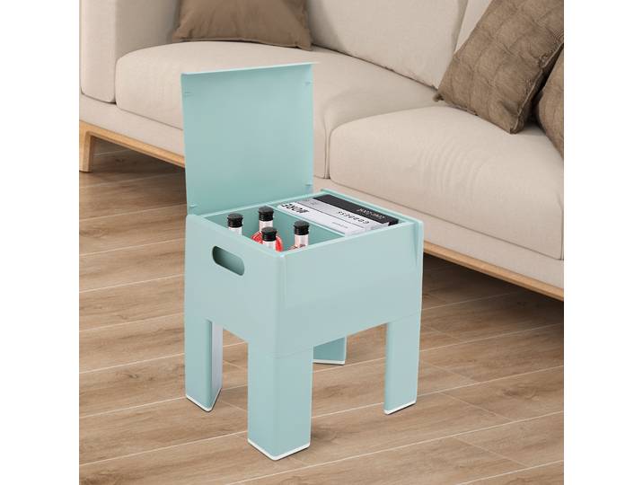 Tabouret de rangement Pouf siège couleur tabouret en plastique Simple pour enfants salon poufs décoratifs meubles 40x37x31cm
