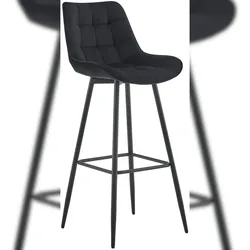 CLP Barhocker Dartford schwarz/Samt