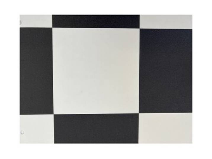 PVC-Bodenbelag Roma Schachbrett schwarz-weiss 2 m