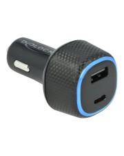 Delock USB Kfz Ladegeraet 1xUSB-C 1x USB-A 63 W Digital/Daten (64108)