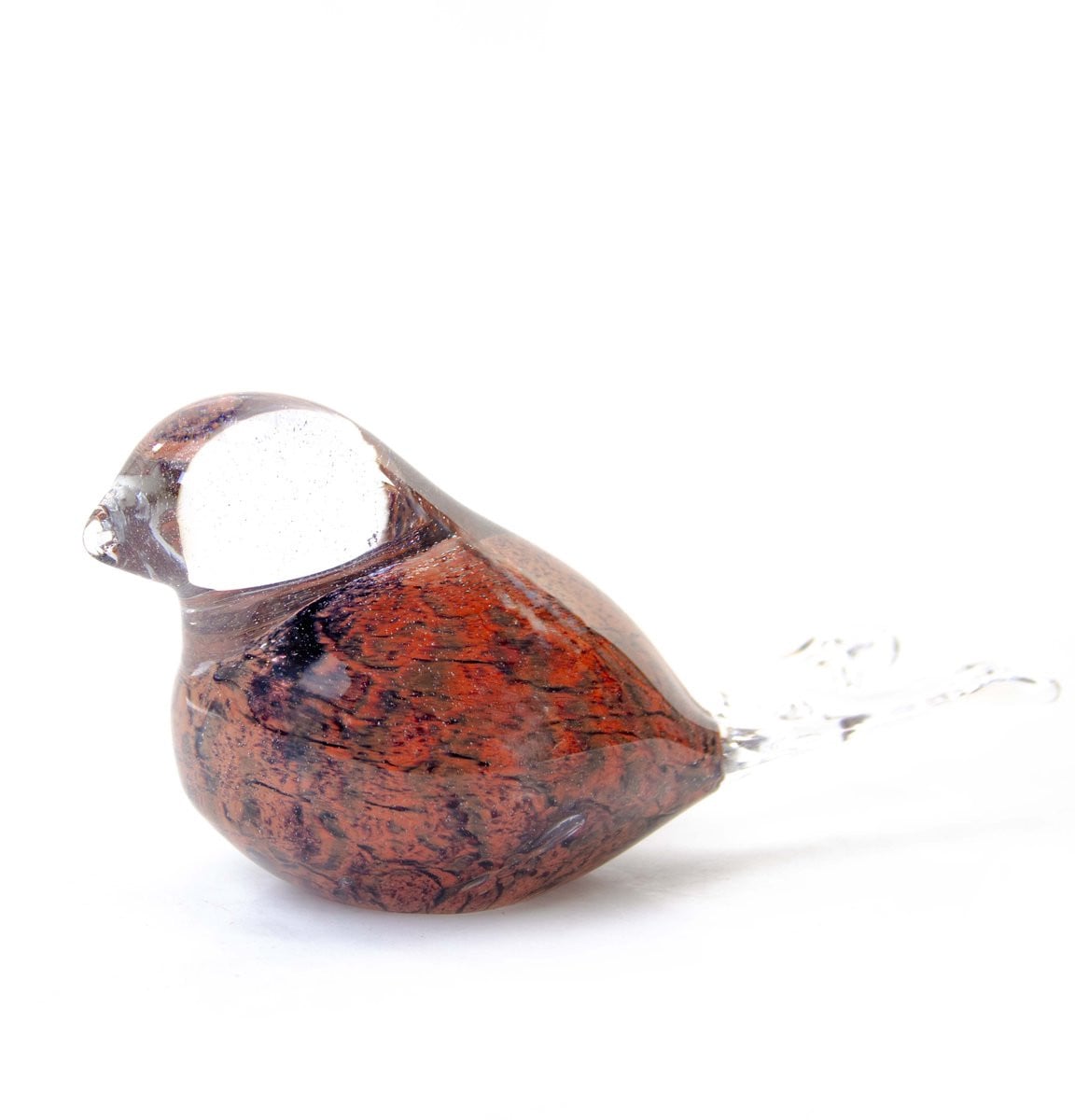 Loranto Mini Urn Vogel - Handgemaakte Glazen Urn voor Condolentie