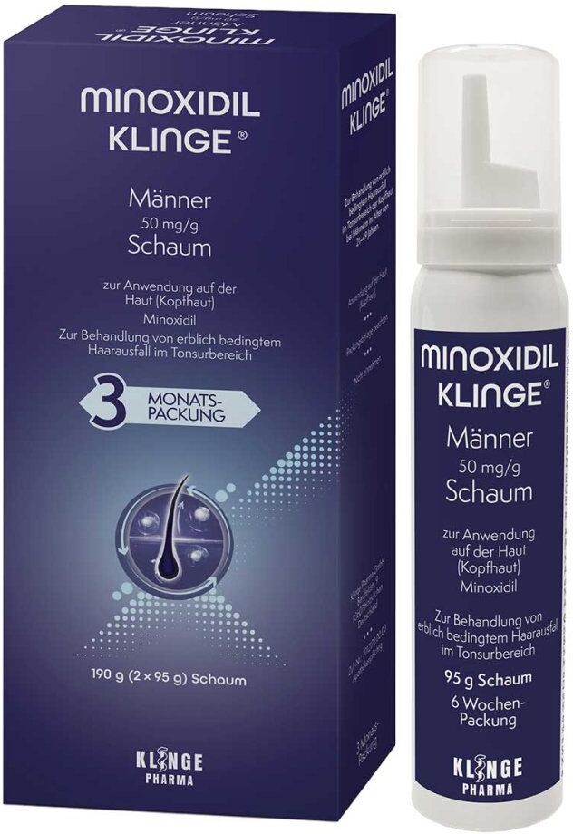 Minoxidil Klinge Männer 50 mg/g Schaum