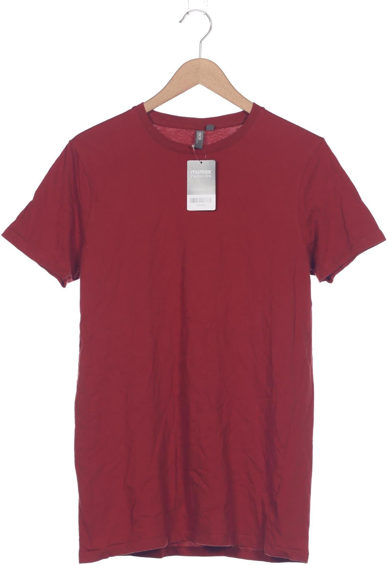 asos Herren T-Shirt, Bordeaux, Gr. L, Baumwolle - Second Hand