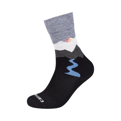 Socken CAMANO "function", Herren, Gr. 35-38, schwarz, Materialmix, mehrfarbig, Socken Socken, verstärkt an Ferse und Spitze, Merino-Wollanteil, weiche Zehennaht
