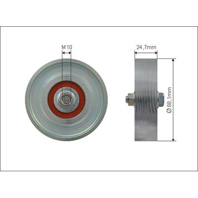 CAFFARO Umlenk-/Führungsrolle, Keilrippenriemen 500389 für TOYOTA