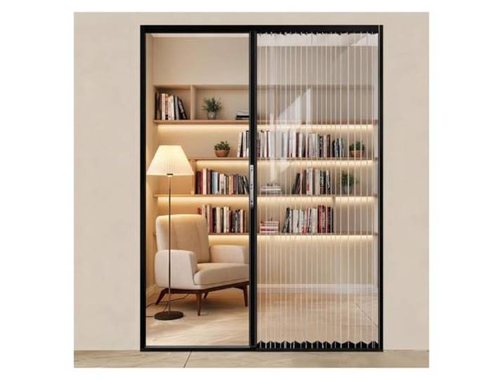 Falttür Transparente Falttür als Raumteiler für moderne Innenräume Langlebige PC-Kristallplatten mit Aluminiumrahmen für Zuhause/Büro/Schlafzimmer/Wohnung