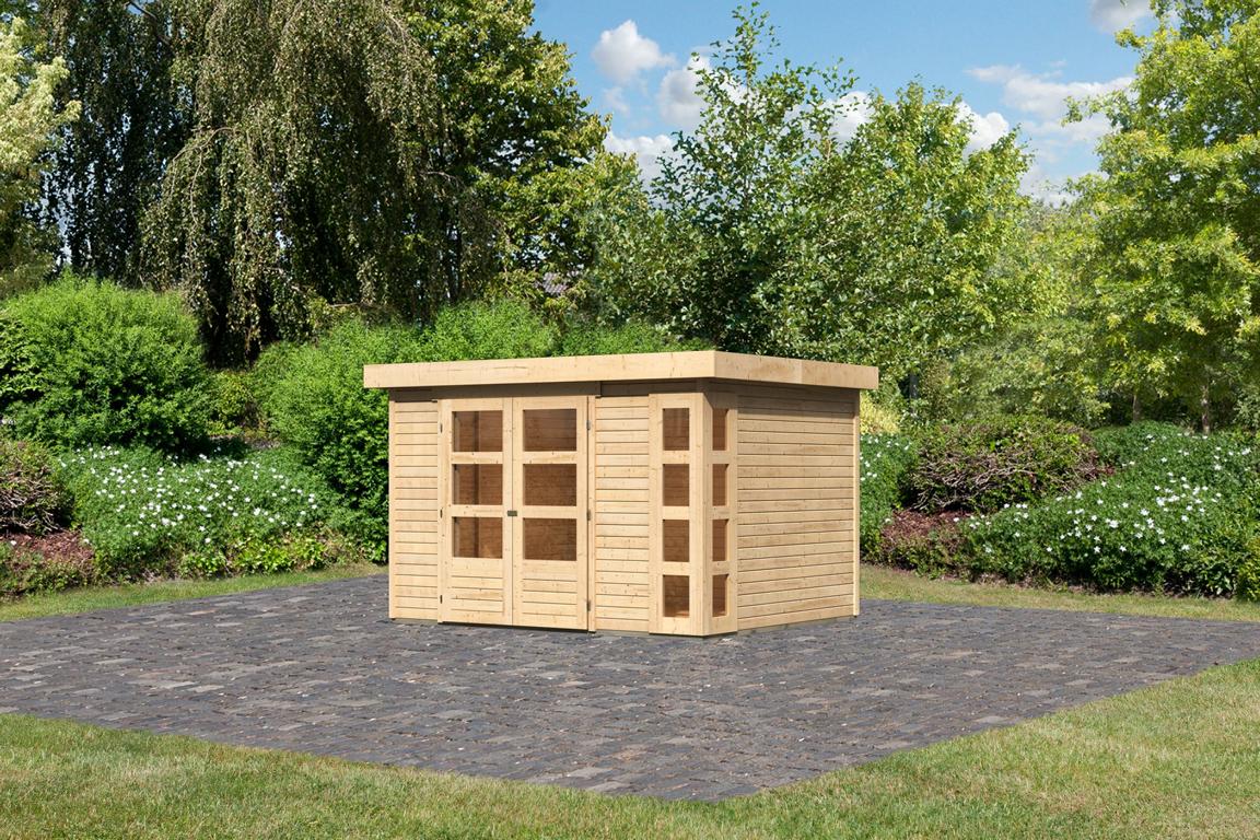 KARIBUHOLZT SH Kerko 5 natur 302x242x211cm 16905538