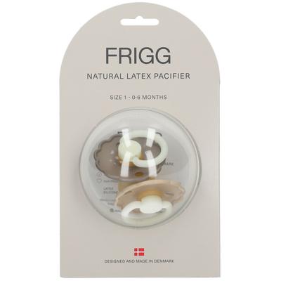 Frigg Fopspeen Daisy Night Porto - Croissant 0-6 Maanden 2 St Schnuller