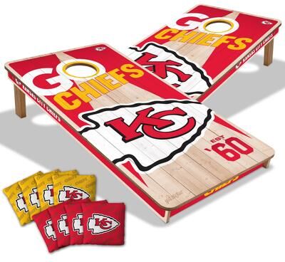 Skip's Garage Kansas City Chiefs NFL 2x4 Cornhole Board Set