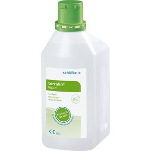 Schülke Desinfektionsmittel 102001, terralin liquid, für medizinische Instrumente, alkoholisch, Flasche 1 Liter