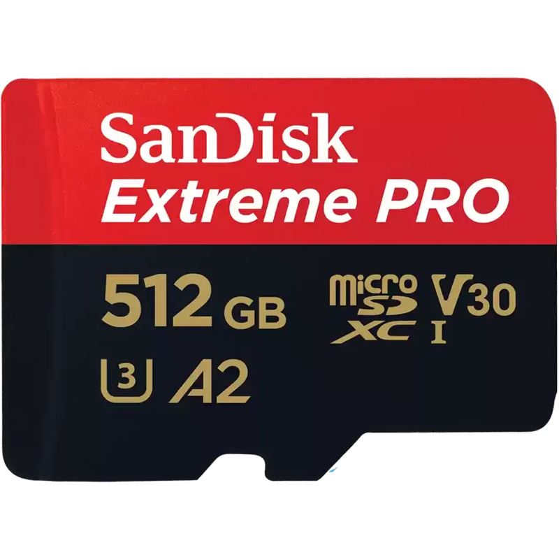 512GB Sandisk GB MicroSDXC Extreme PRO R200/W140