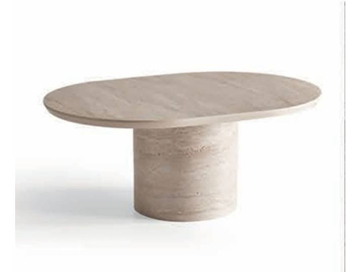 Xlmoebel Esstisch Moderner ovaler Esstisch aus Holz in Beige für stilvolle Anlässe (Esstisch, Ovaler Esstisch aus Holz), Made in Europa