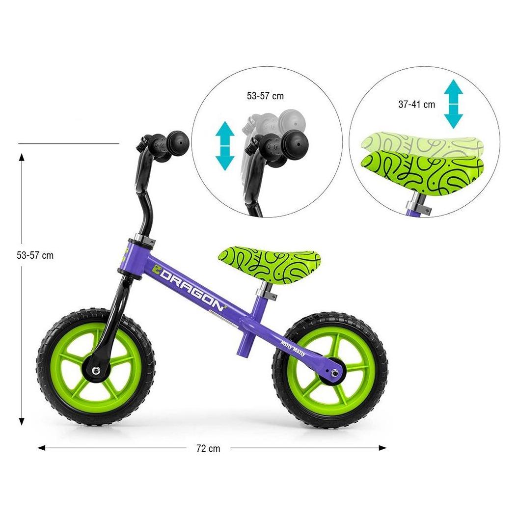 Mally Kinderlaufrad Milly Dragon lila (6346)
