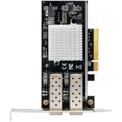 Exsys PCI-E Karte Netzwerk SFP+ 2x 10 Gbit/s (Intel) (PCI-E x8), Netzwerkkarte