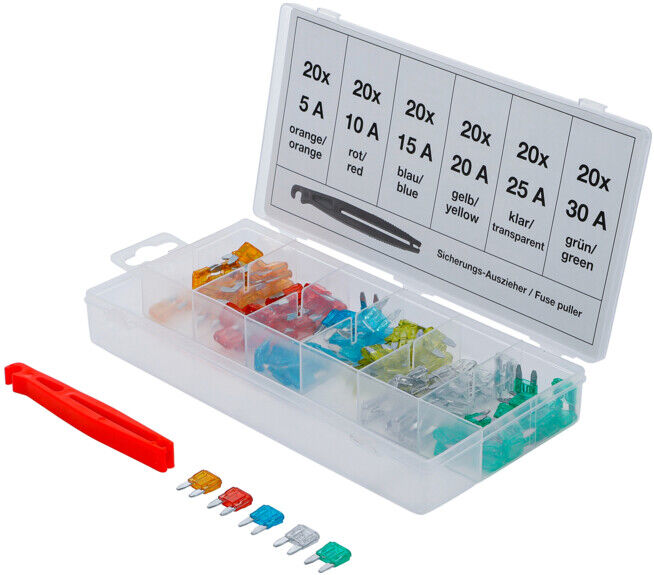 Assortiment de fusibles MINI 121 pièces BGS ; BGS technic (8109)