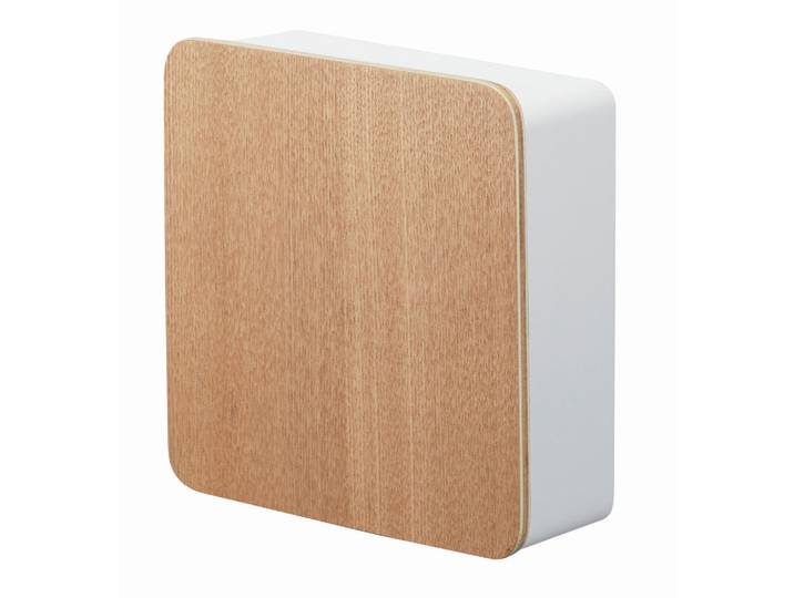 Schlüsselhalter, Weiss, Holz, Metall, 5.7x15.8x15.8 cm, Garderobe, Schlüsselboard & Schlüsselkasten