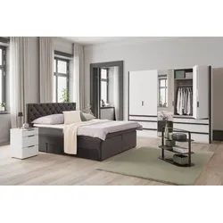Boxspringbett Chester Anthrazit ca. 180x200cm