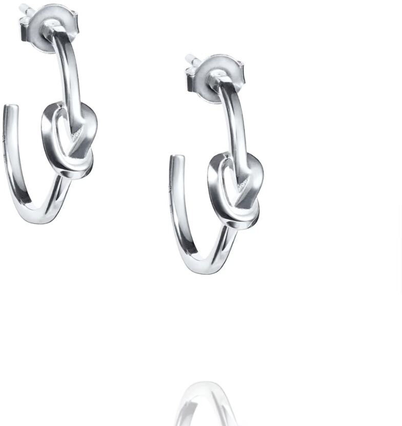 Efva Attling Love Knot Hoops korvakorut, hopeaa