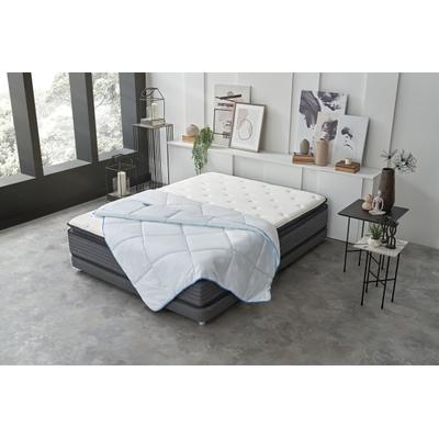 Kunstfaserbettdecke YATAS BEDDING "Majestät Dacron Climarelle Cool, Bettdecke 135x200 & weitere Größen", blau, B:200cm L:200cm, Bezug: 100% Baumwolle. Füllung: 100% Polyester, Bettdecken, Sommer, Herbst, allergiker geeignet (Hausstauballergiker)