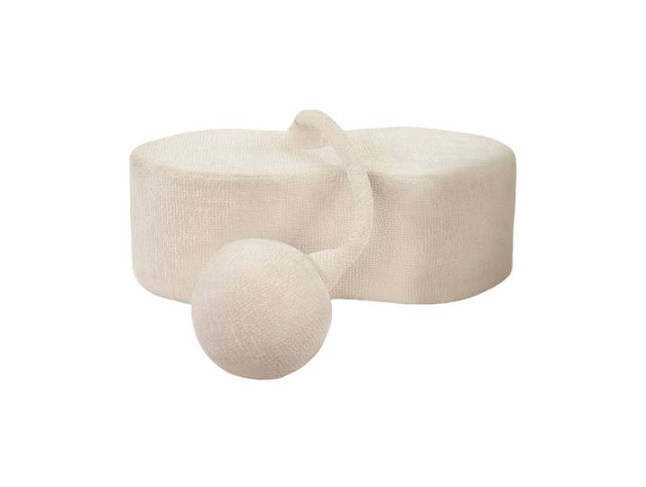 Vercart Sitzkissen Erdnussform Grau, Mode, 52x35x110 cm, Wohnzimmer, Sessel, Hocker & Hockerbänke, Poufs