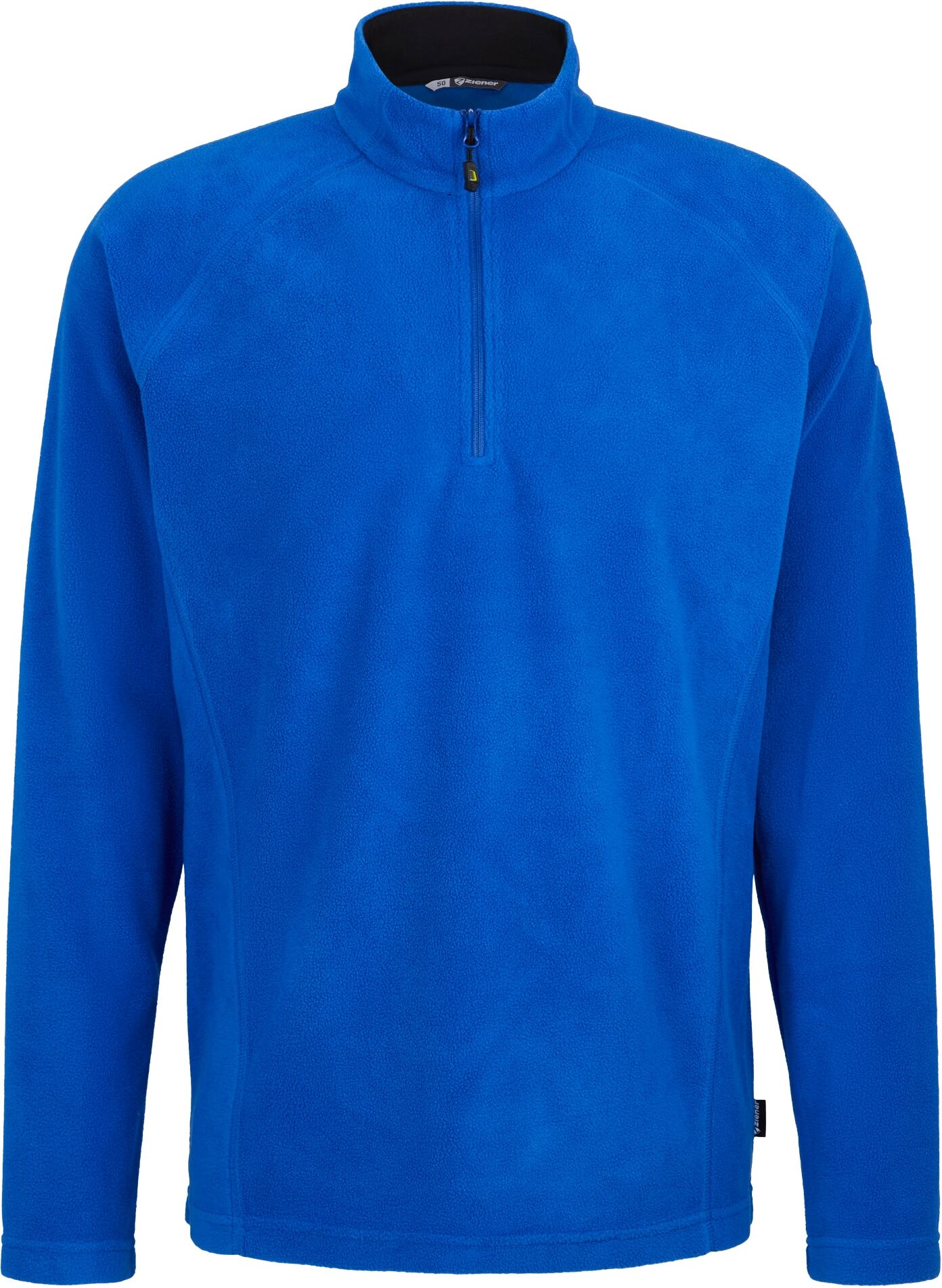 Fleecepullover ZIENER "JUSEI-Z midlayer man", Herren, Gr. 60, blau (cobalt blau), Obermaterial: 100% Polyester, Sweatshirts Fleecepullover cobalt blau 60