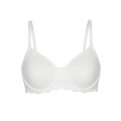 Bügel-BH SUSA "Bügel BH Nizza", Damen, Gr. 85, Cup D, beige (natur), Stoff, Obermaterial: 56% Baumwolle CO. 37% Polyamid PA. 7% Elasthan EL., BHs Bügel-BH