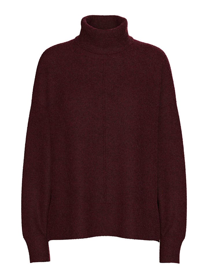 Pieces Rollkragenpullover in Bordeaux - XS