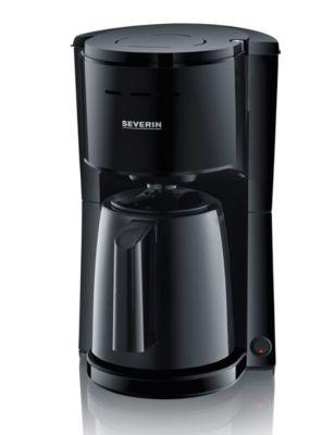 SEVERIN Filterkaffeemaschine, 1,0 L, 8 Tassen, 1.000 W, Schwenkfilter Größe 1x4, Tropfverschluss, Abschaltautomatik, Schwarz,