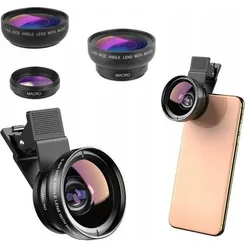 Apexel Zestaw 2w1 Obiektyw Filtr Makro 12.5x Oraz Wide Angle 0.45x Do Telefonu / Apl-0.45wm, Weiteres Smartphone Zubehör, Mehrfarbig