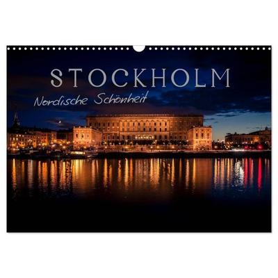 Stockholm - Nordische Schönheit (Wandkalender 2027 DIN A3 quer), CALVENDO Monatskalender