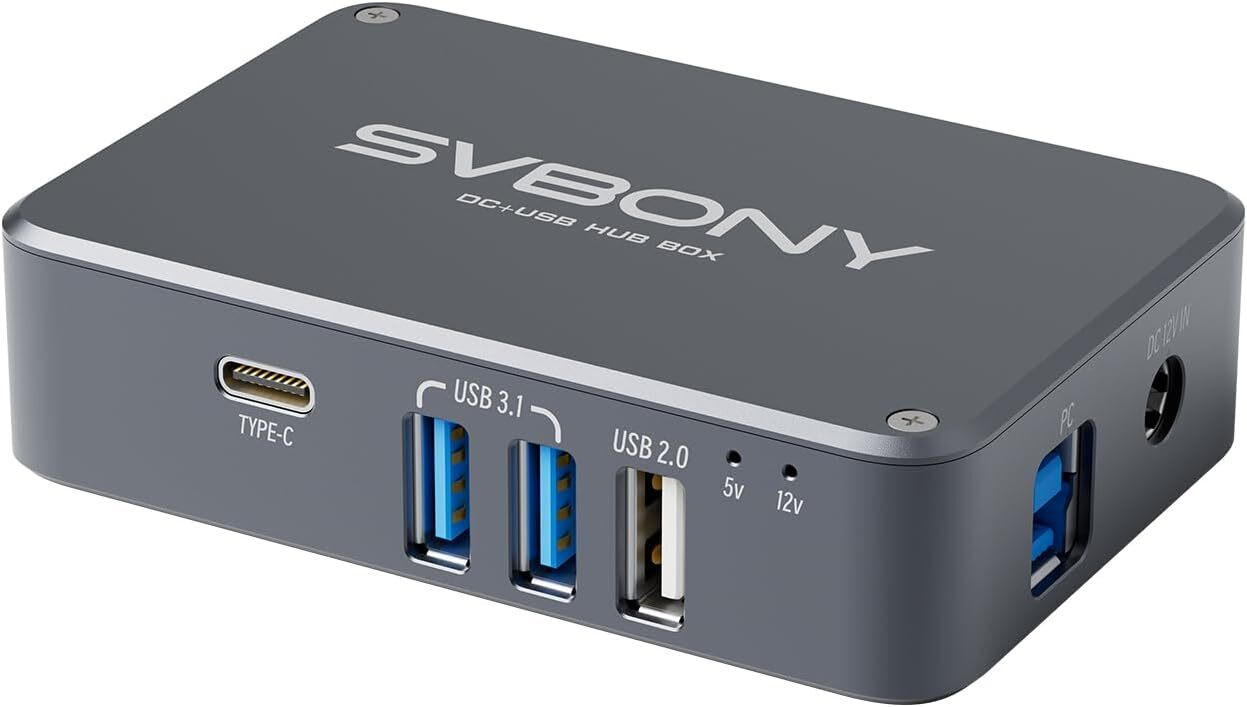 Svbony SV241 DC-voeding voor astronomische telescopen met 6 DC-uitgangen en USB-hub voor astrofotografie
