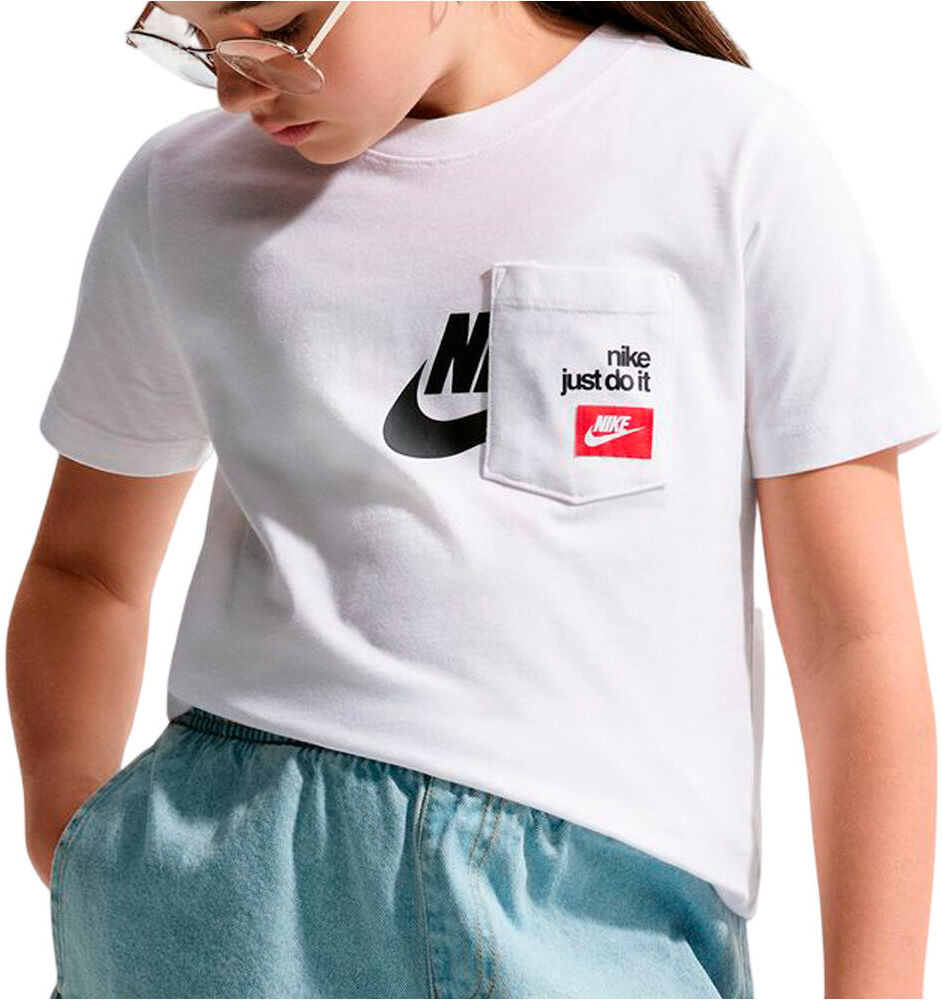 Nike sportswear futura camiseta manga corta niño Blanco (L)