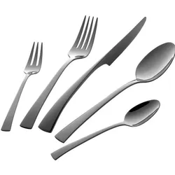 Zwilling 30tlg Bellasera Menübesteck PVD anthrazit, Besteck, Schwarz, Silber